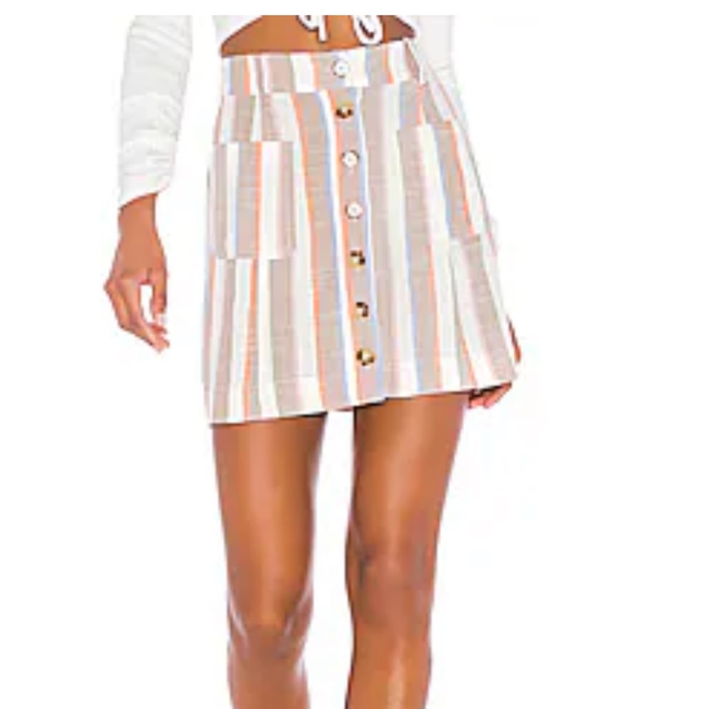 X REVOLVE Sedona Skirt in Shorebert Stripe- Show me your Mumu NWT size small